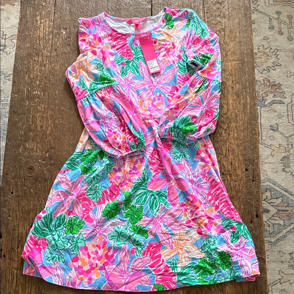 Lilly Pulitzer Vibrant Floral Midi Dress